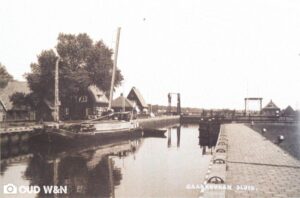 De sluis bij de gaarkeuken rond 1941